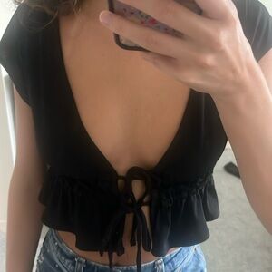 forever 21 tie crop top